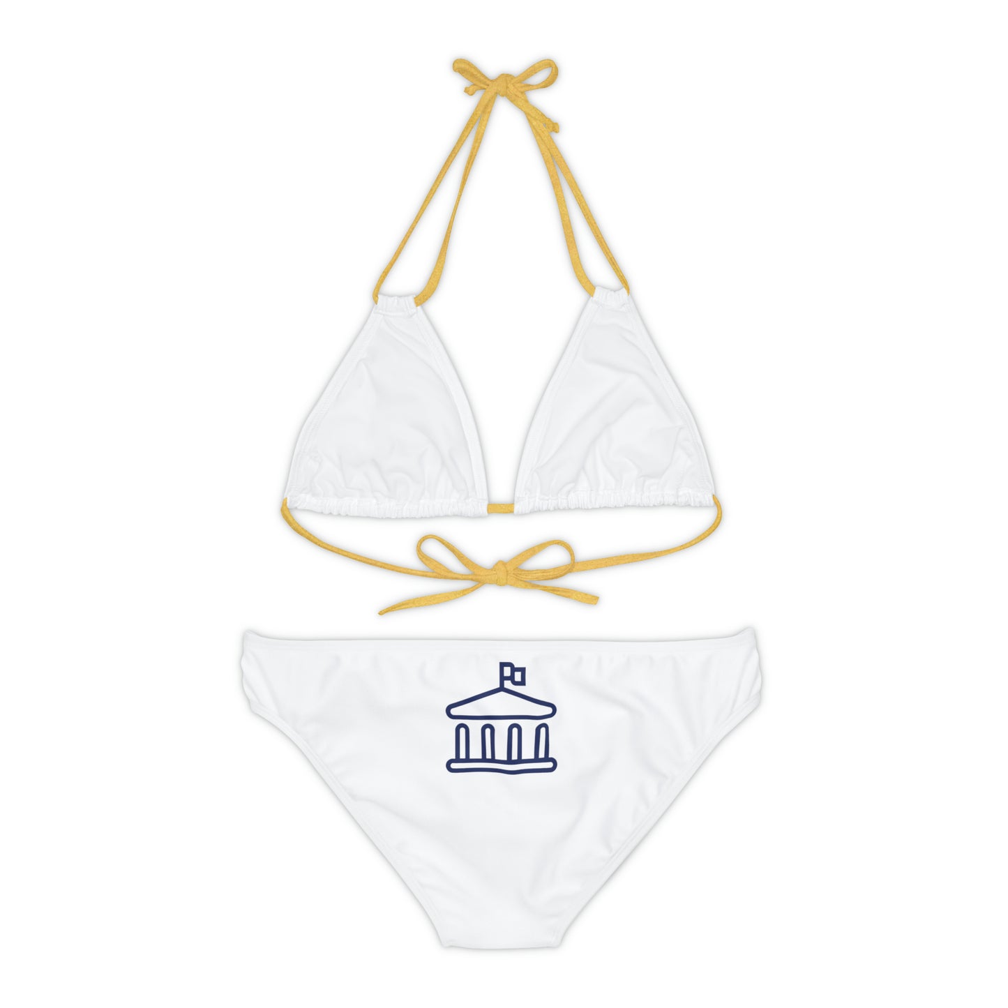 Made In America Strappy Bikini Set (AOP)