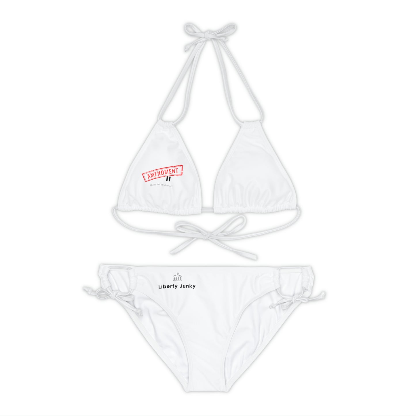 Amendment II Strappy Bikini Set (AOP)