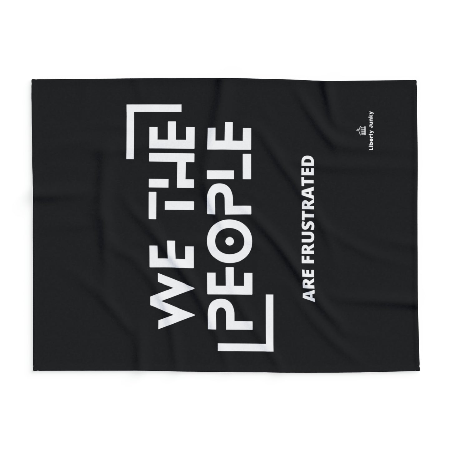 We The People Arctic Fleece Blanket Black