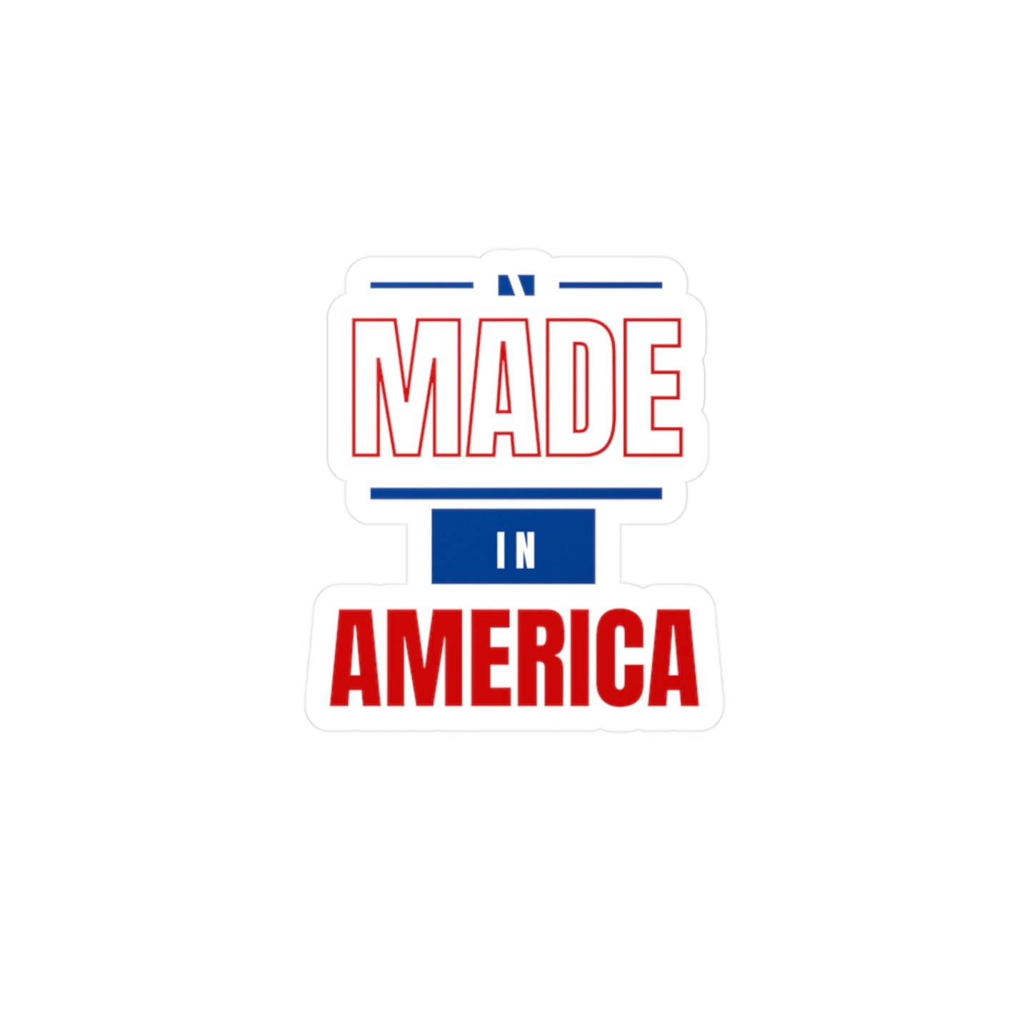 Made in America Kiss-Cut Vinyl Decals