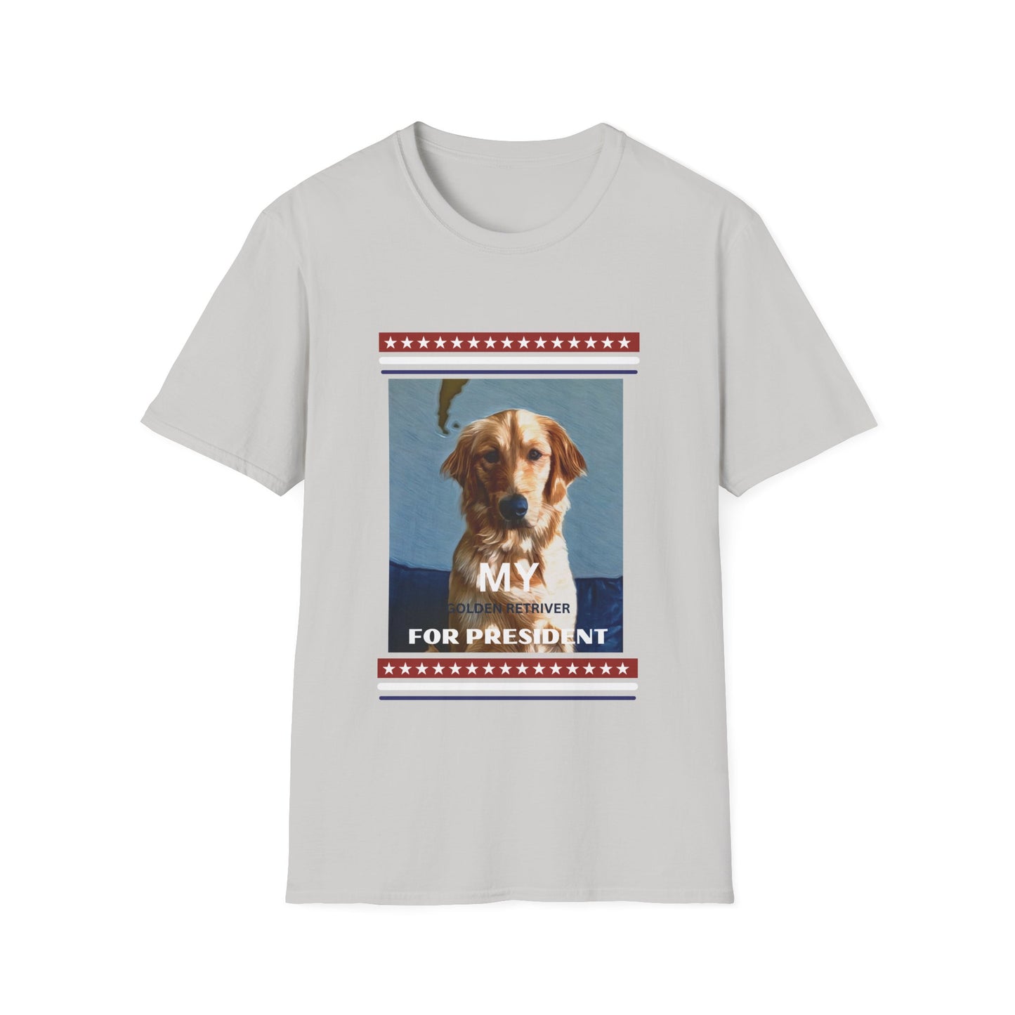 Golden Retriever for President Unisex Softstyle T-Shirt - Puppy Party