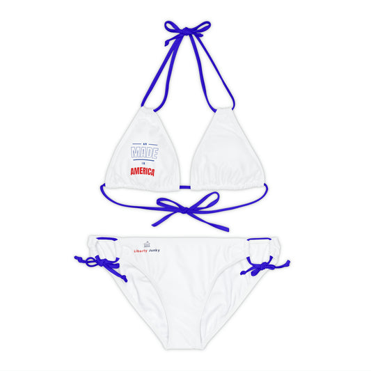 Made In America Strappy Bikini Set (AOP)