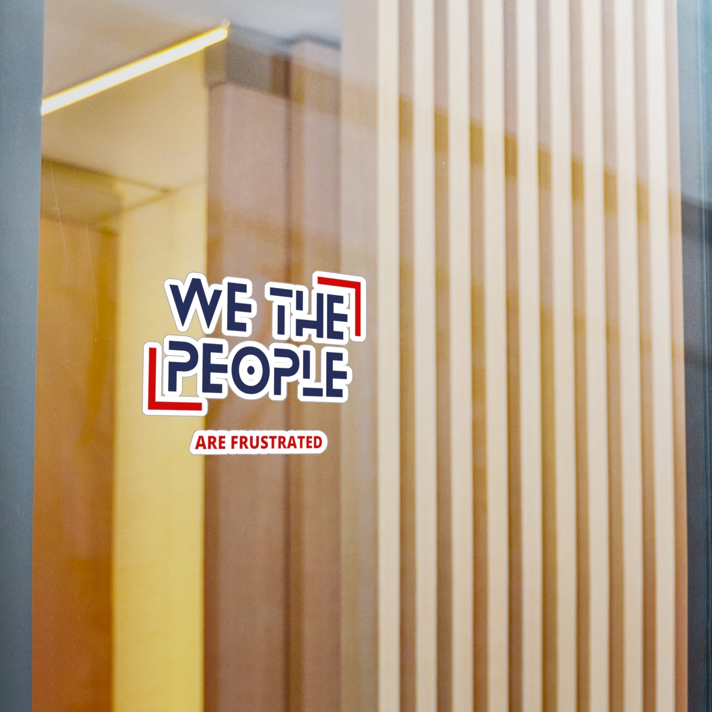 We The People Kiss-Cut Vinyl Decals