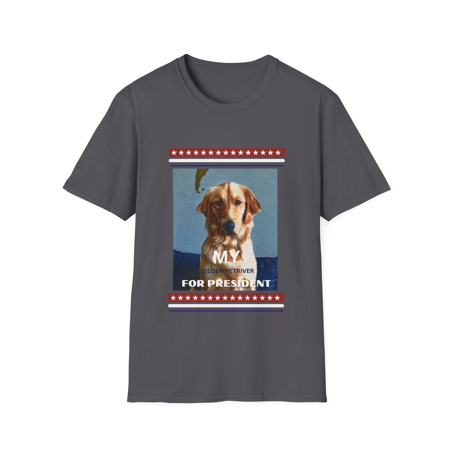 Golden Retriever for President Unisex Softstyle T-Shirt - Puppy Party