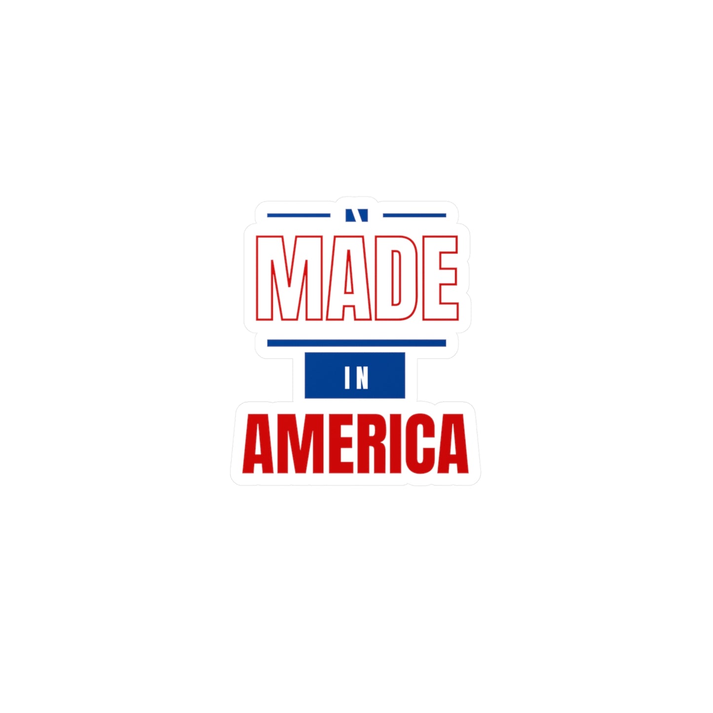 Made in America Kiss-Cut Vinyl Decals