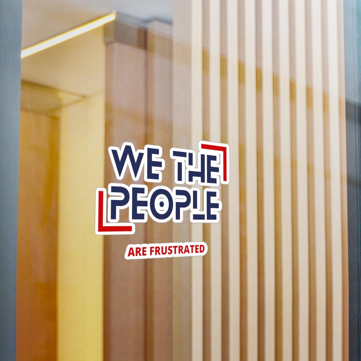 We The People Kiss-Cut Vinyl Decals