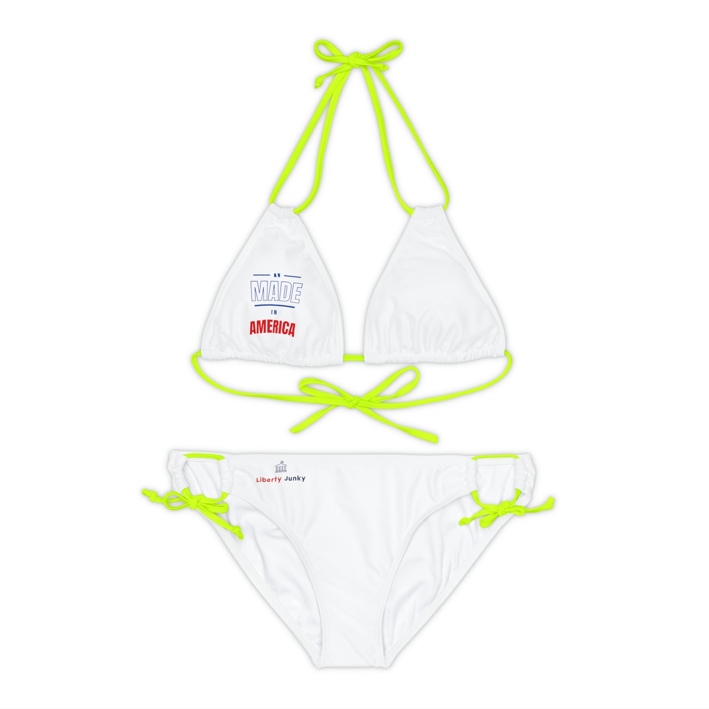 Made In America Strappy Bikini Set (AOP)