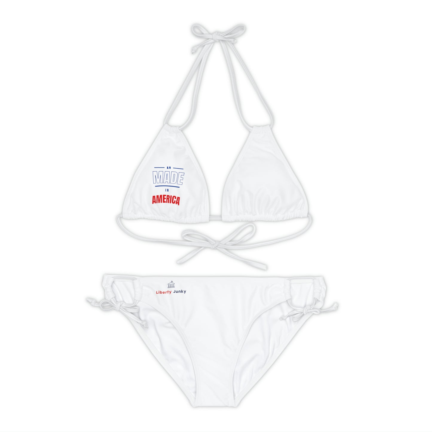 Made In America Strappy Bikini Set (AOP)