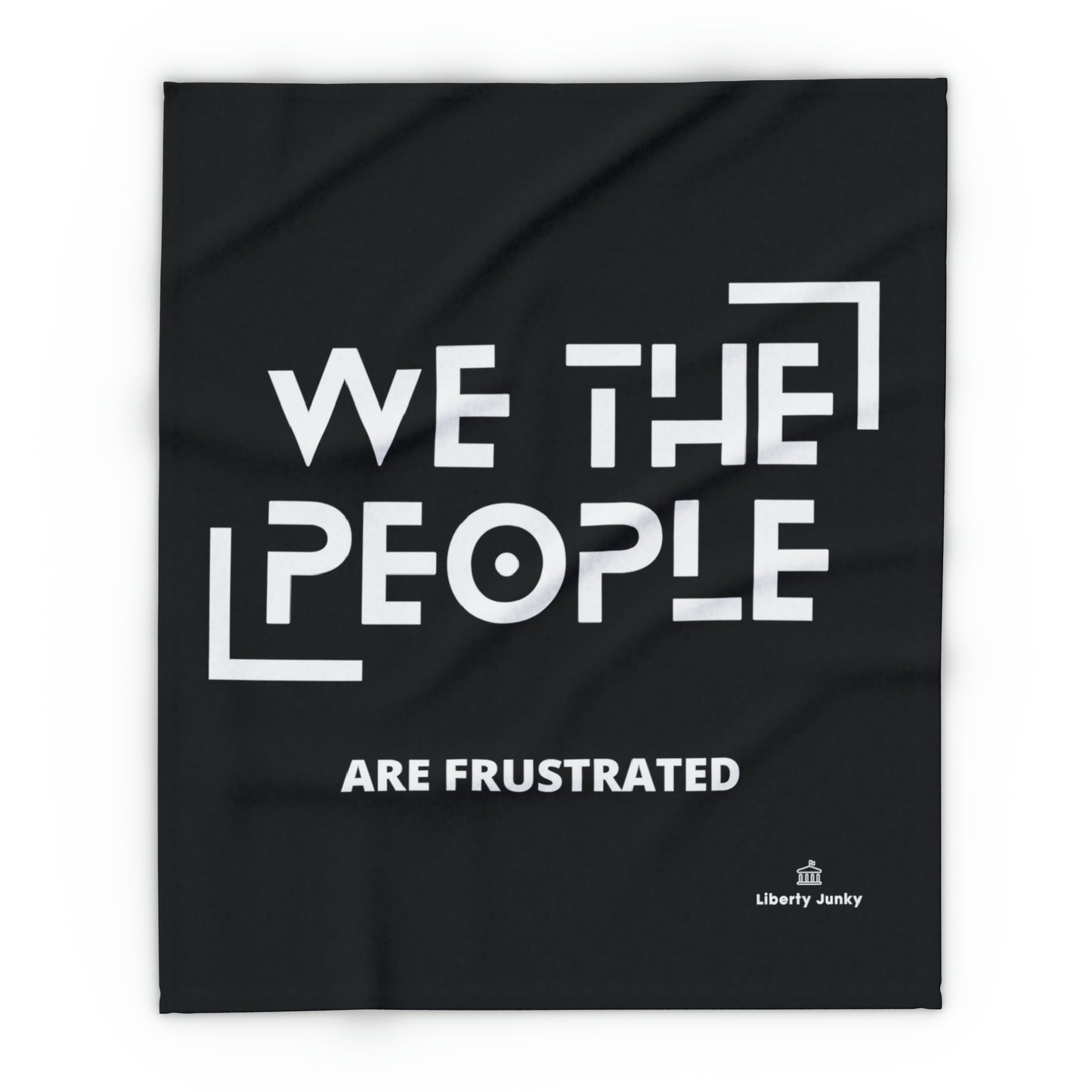 We The People Arctic Fleece Blanket Black