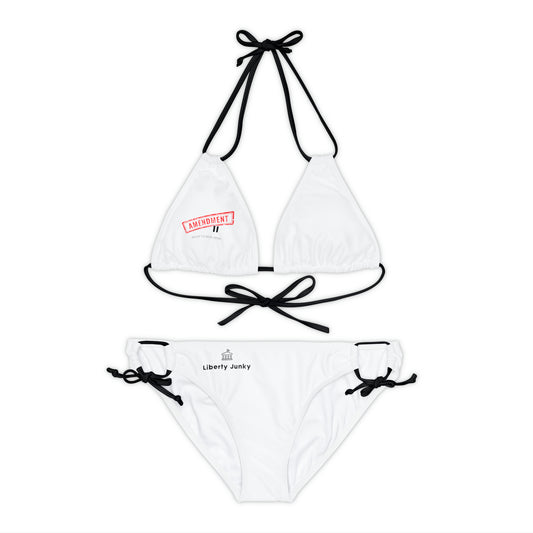 Amendment II Strappy Bikini Set (AOP)