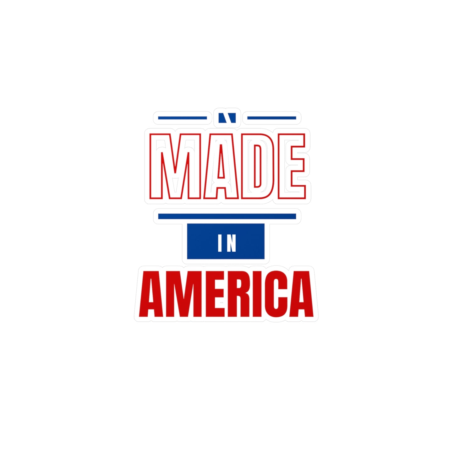 Made in America Kiss-Cut Vinyl Decals