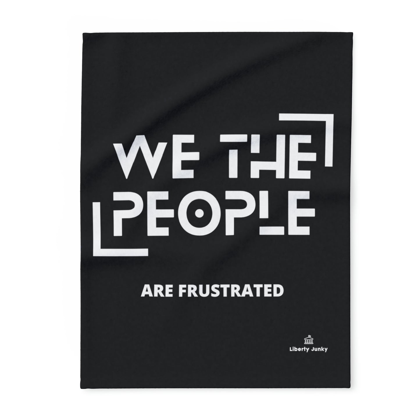 We The People Arctic Fleece Blanket Black