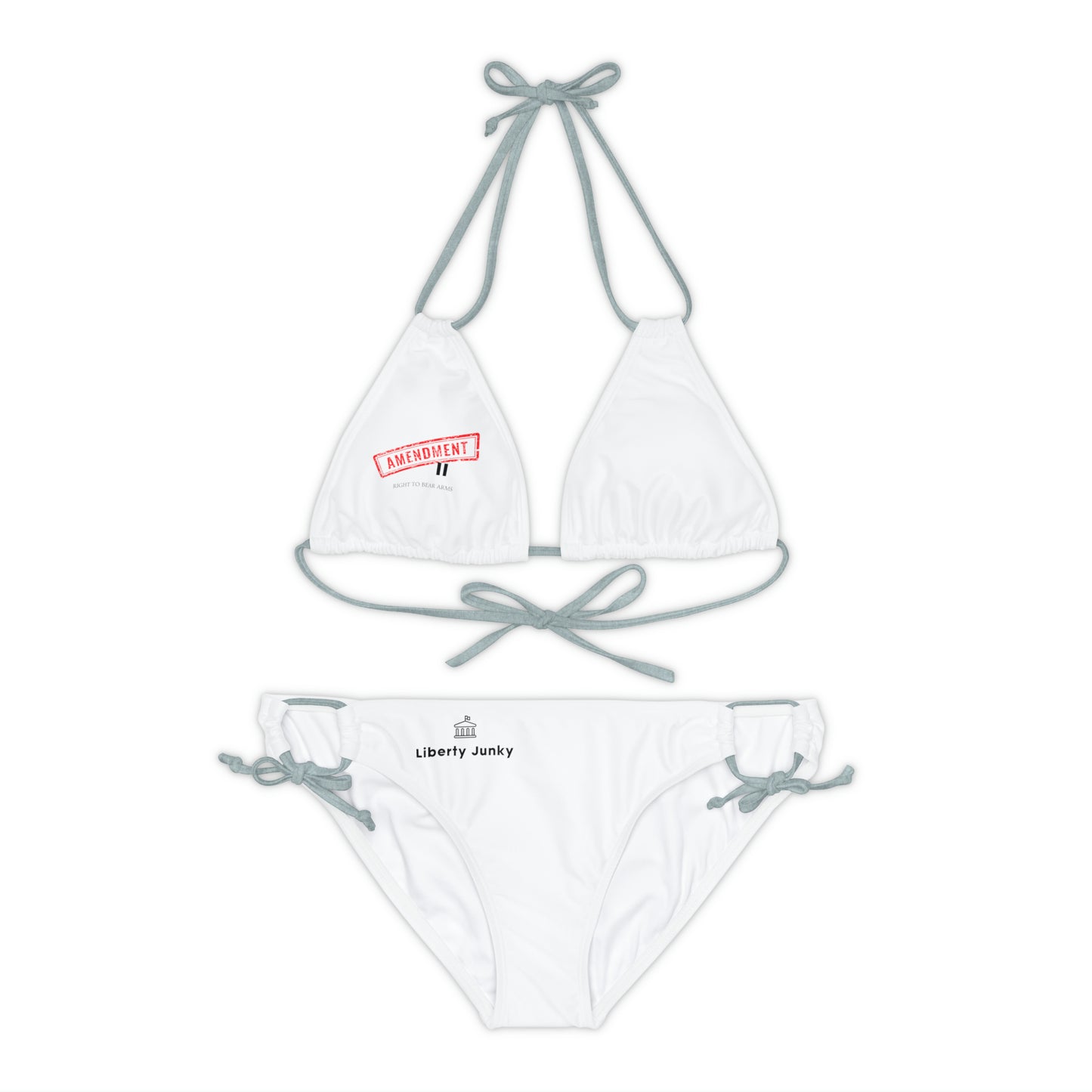 Amendment II Strappy Bikini Set (AOP)