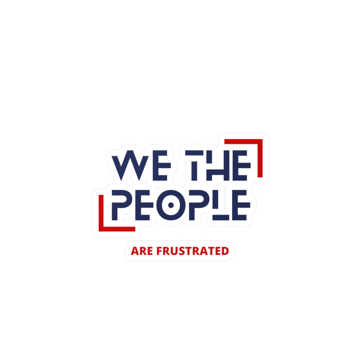 We The People Kiss-Cut Vinyl Decals