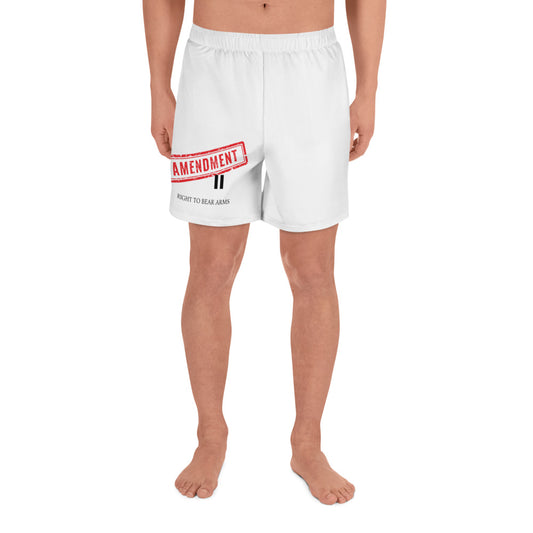 Amendment II Men's Recycled Athletic Shorts White