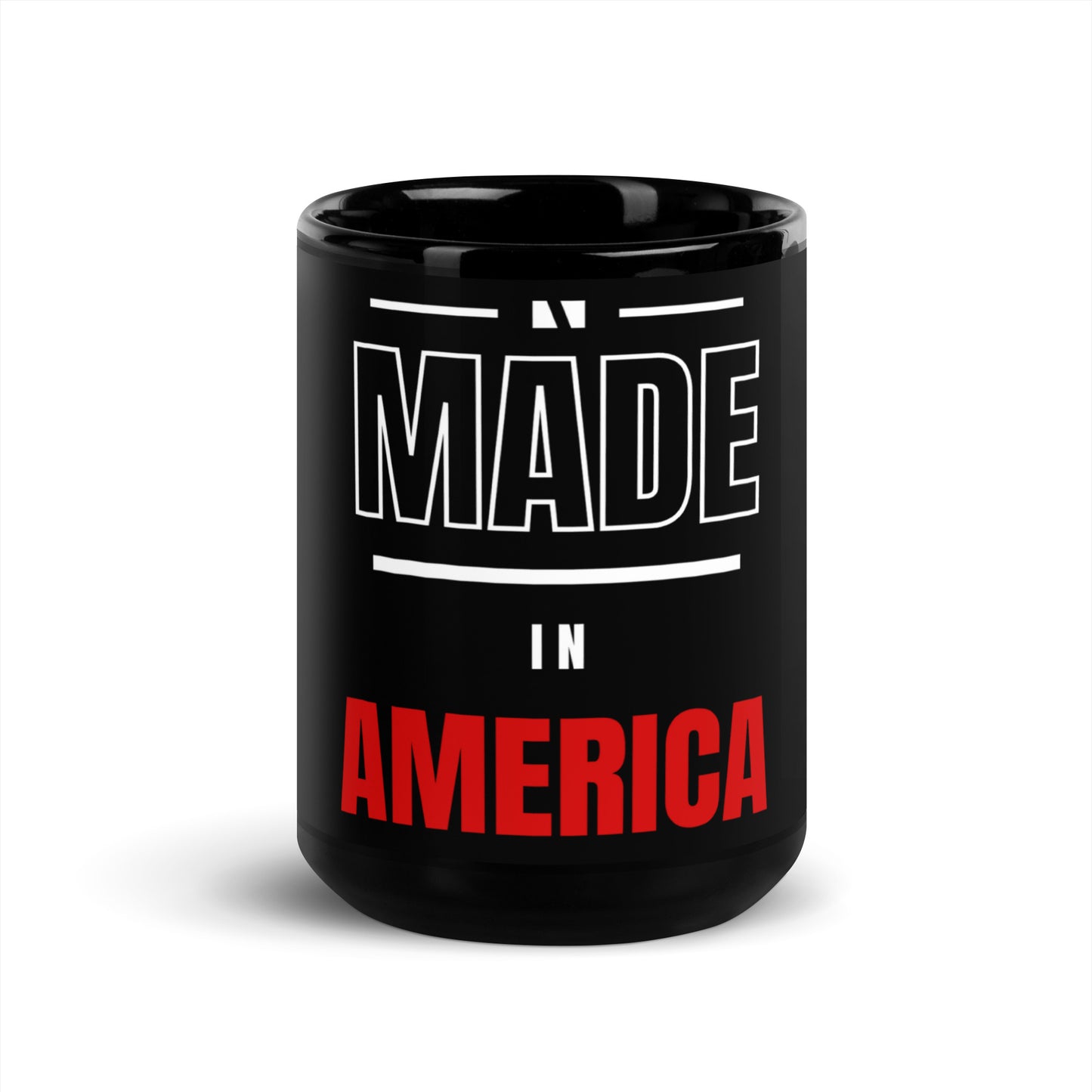 Made In America Black Glossy Mug