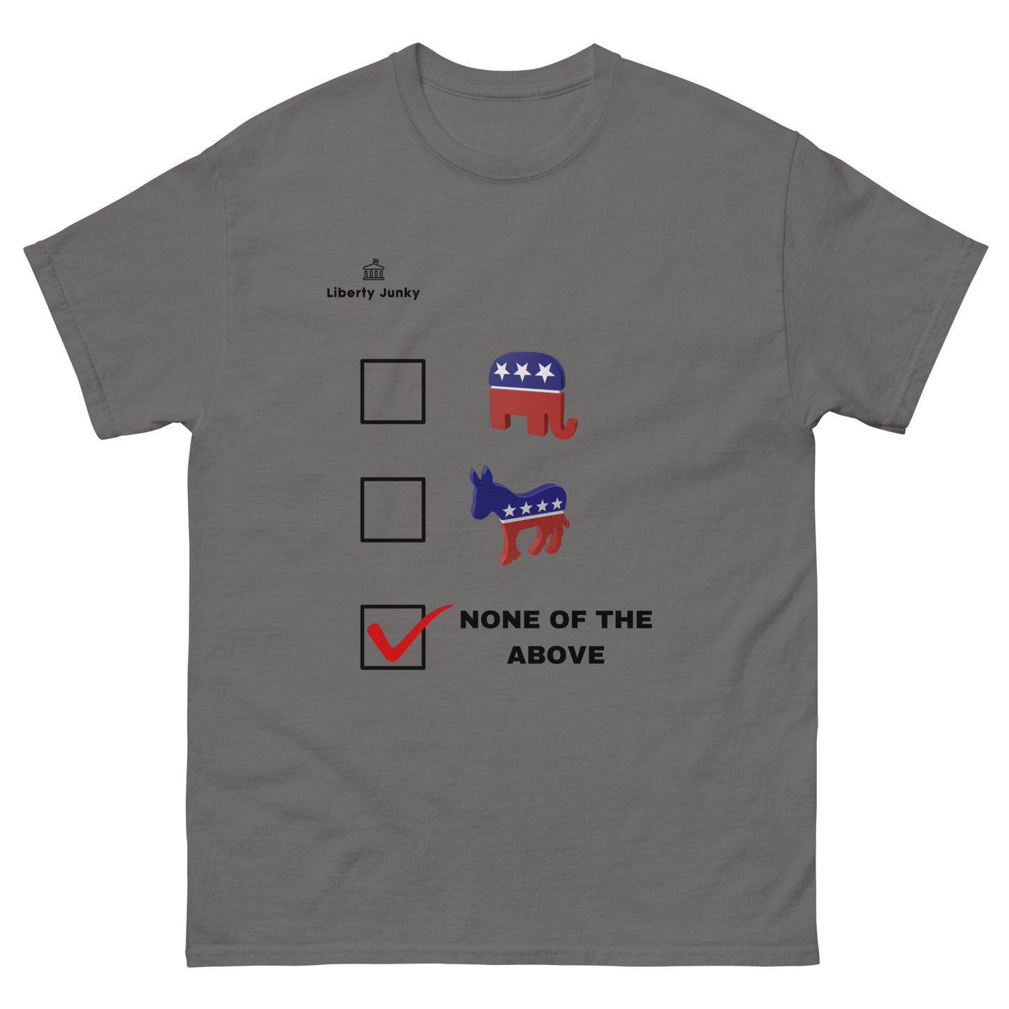 Dem, Rep, None of The Above Men's classic tee