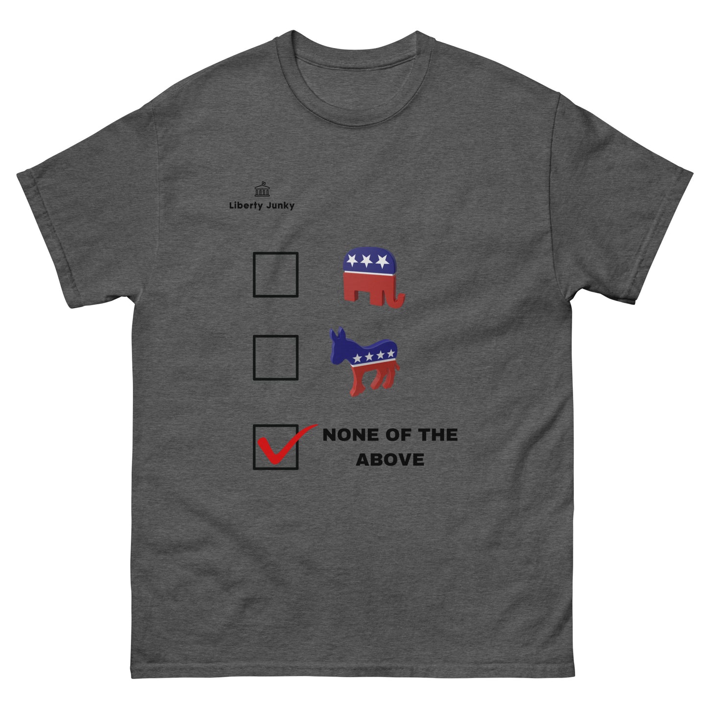 Dem, Rep, None of The Above Men's classic tee