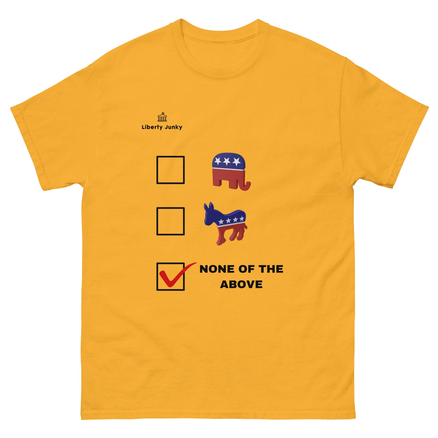 Dem, Rep, None of The Above Men's classic tee