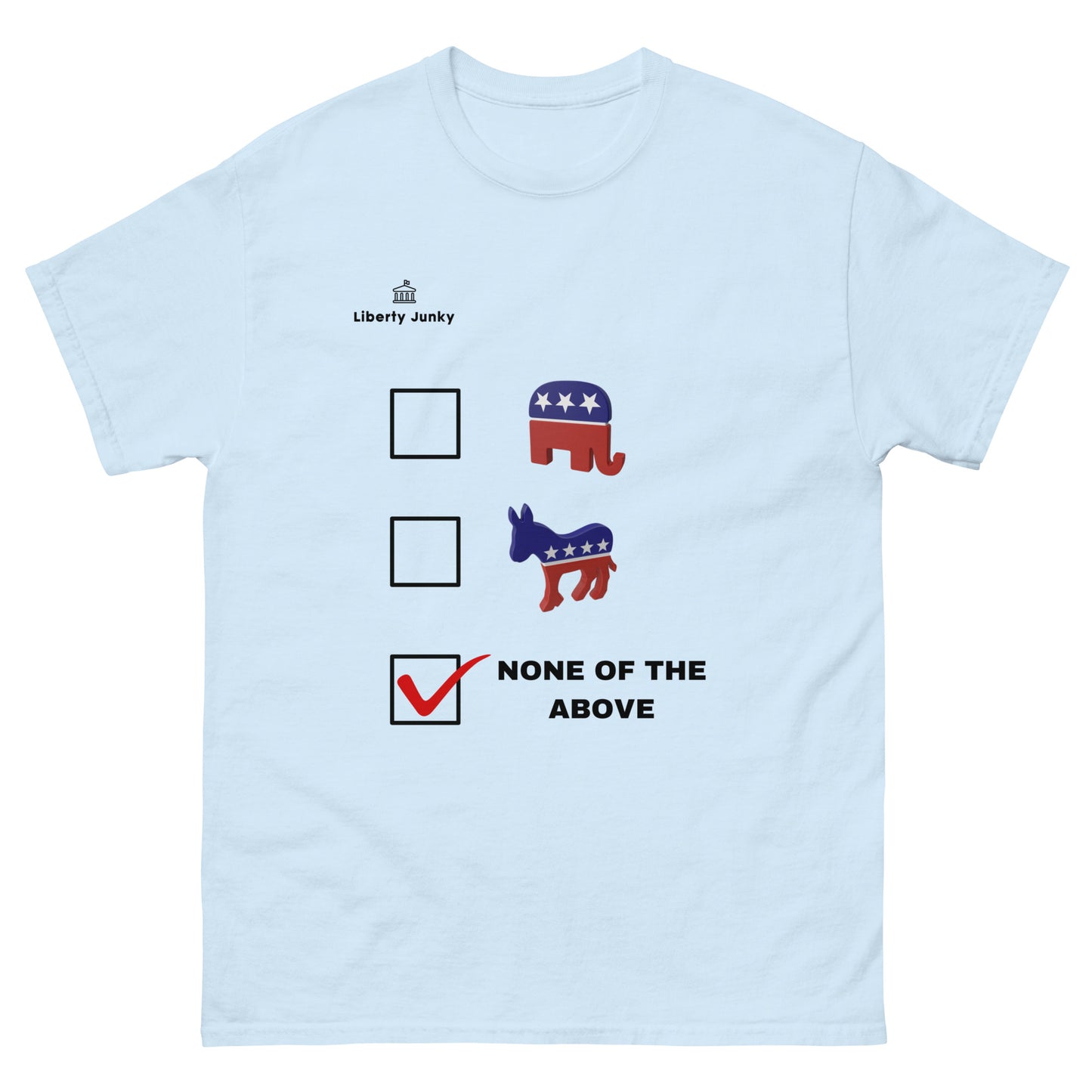 Dem, Rep, None of The Above Men's classic tee