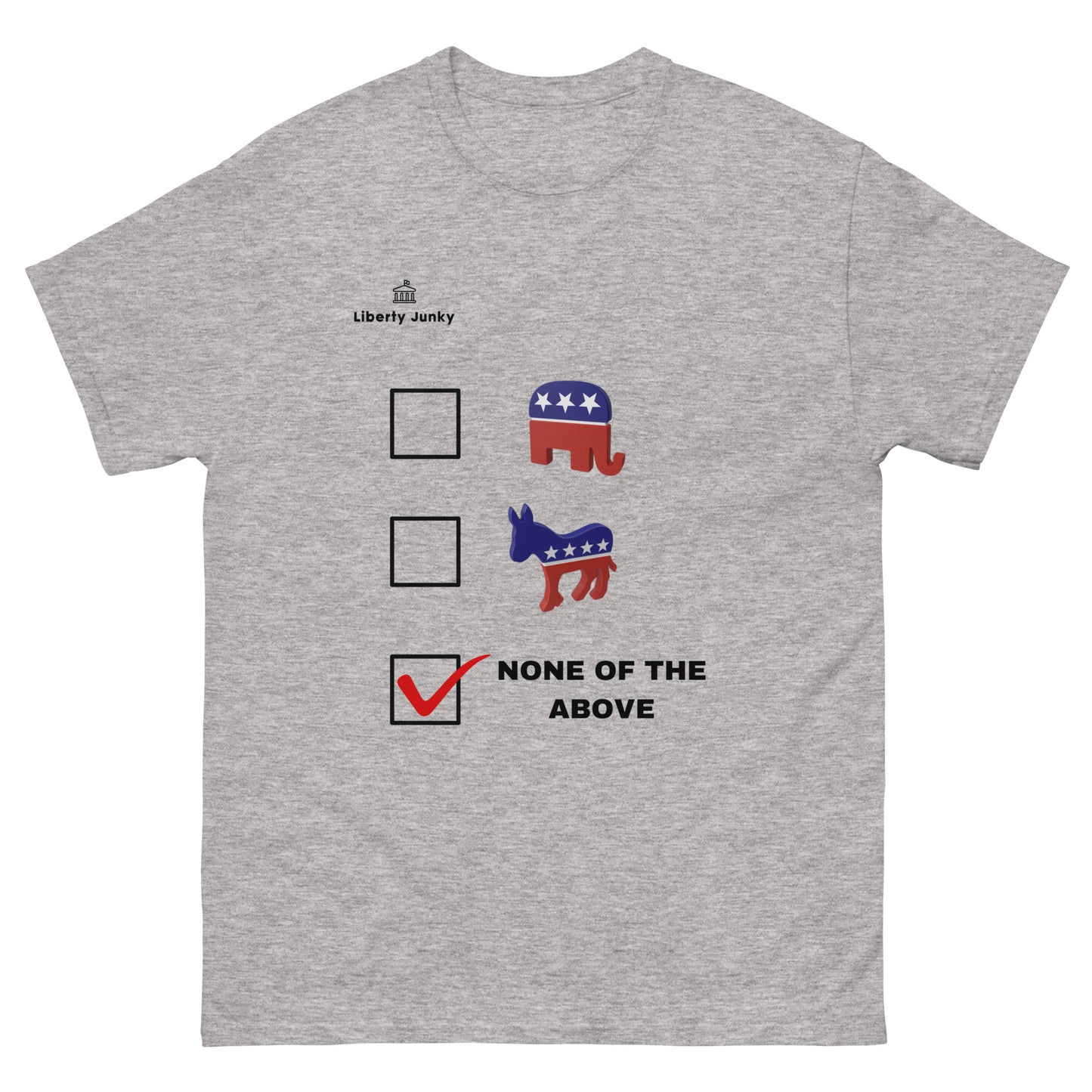 Dem, Rep, None of The Above Men's classic tee