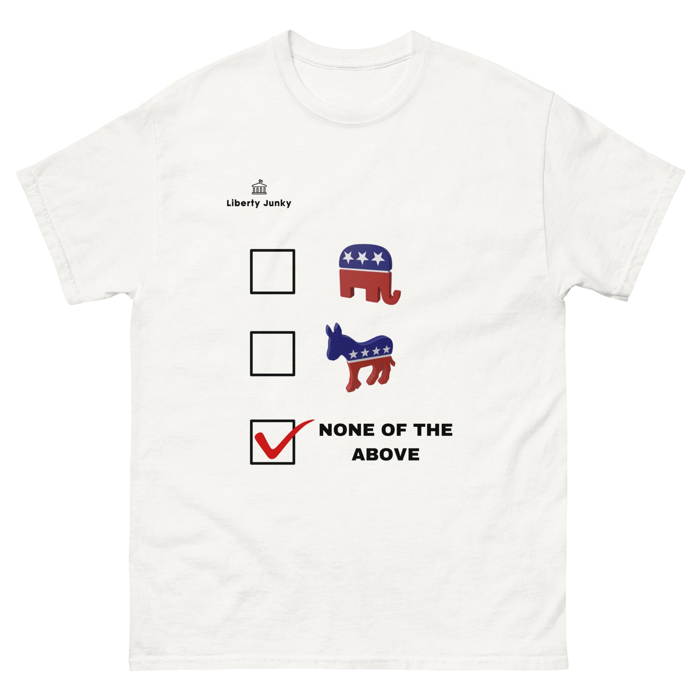 Dem, Rep, None of The Above Men's classic tee