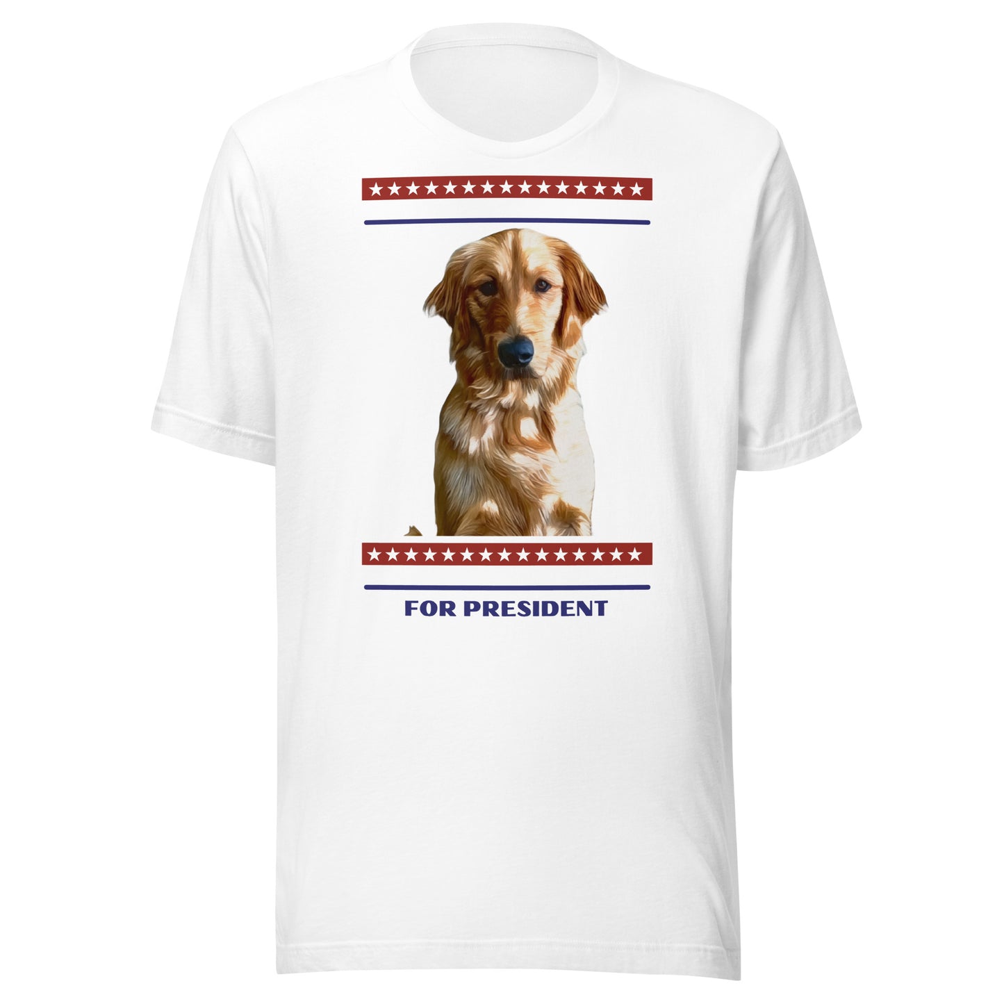 Golden Retriever For President Unisex t-shirt