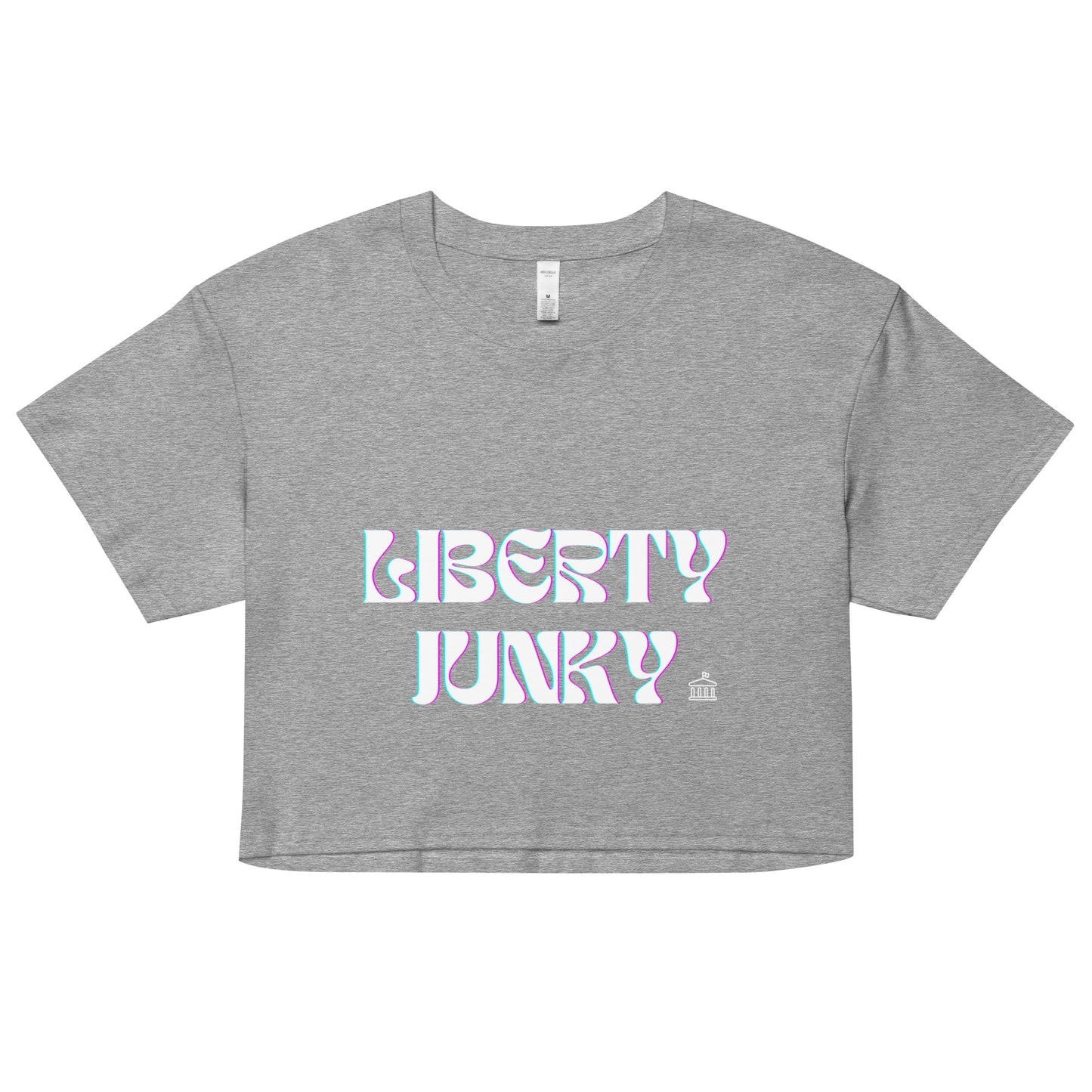 Liberty Junky -White Logo Women’s crop top