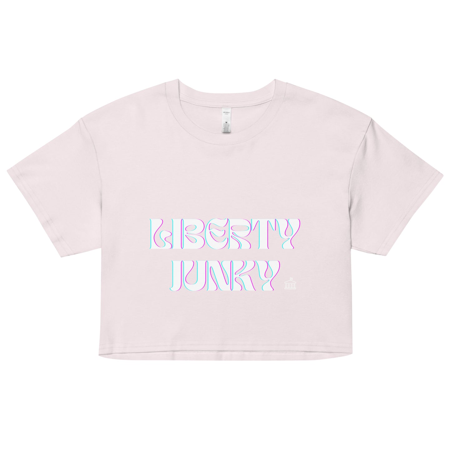 Liberty Junky -White Logo Women’s crop top