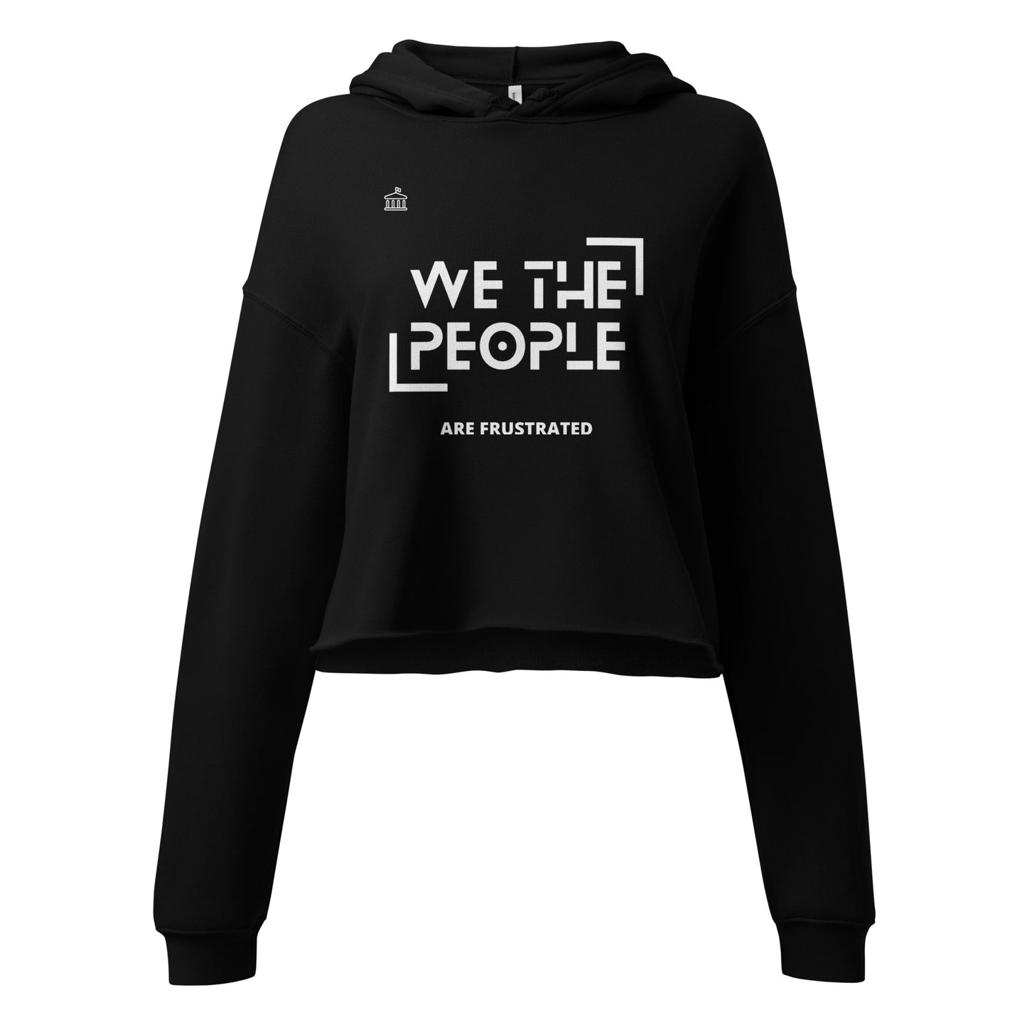 We the People Crop Hoodie