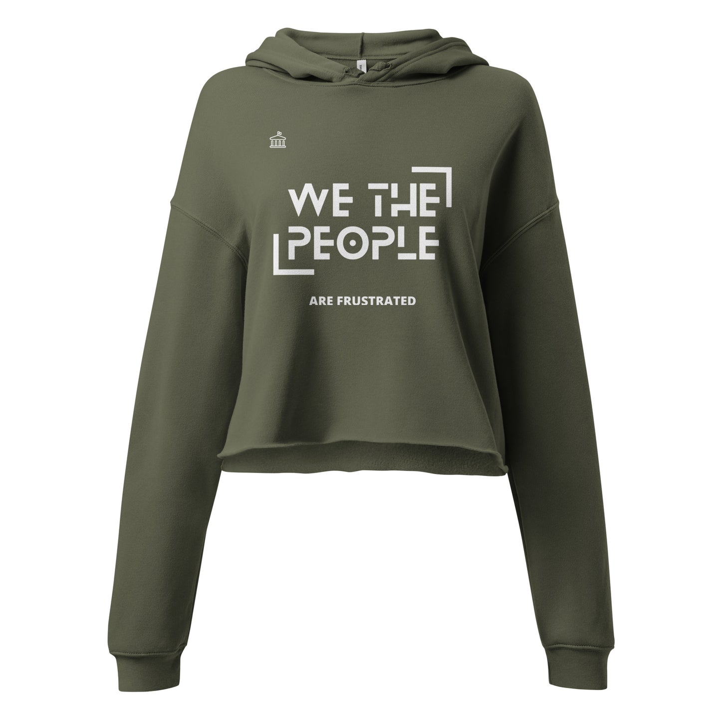 We the People Crop Hoodie