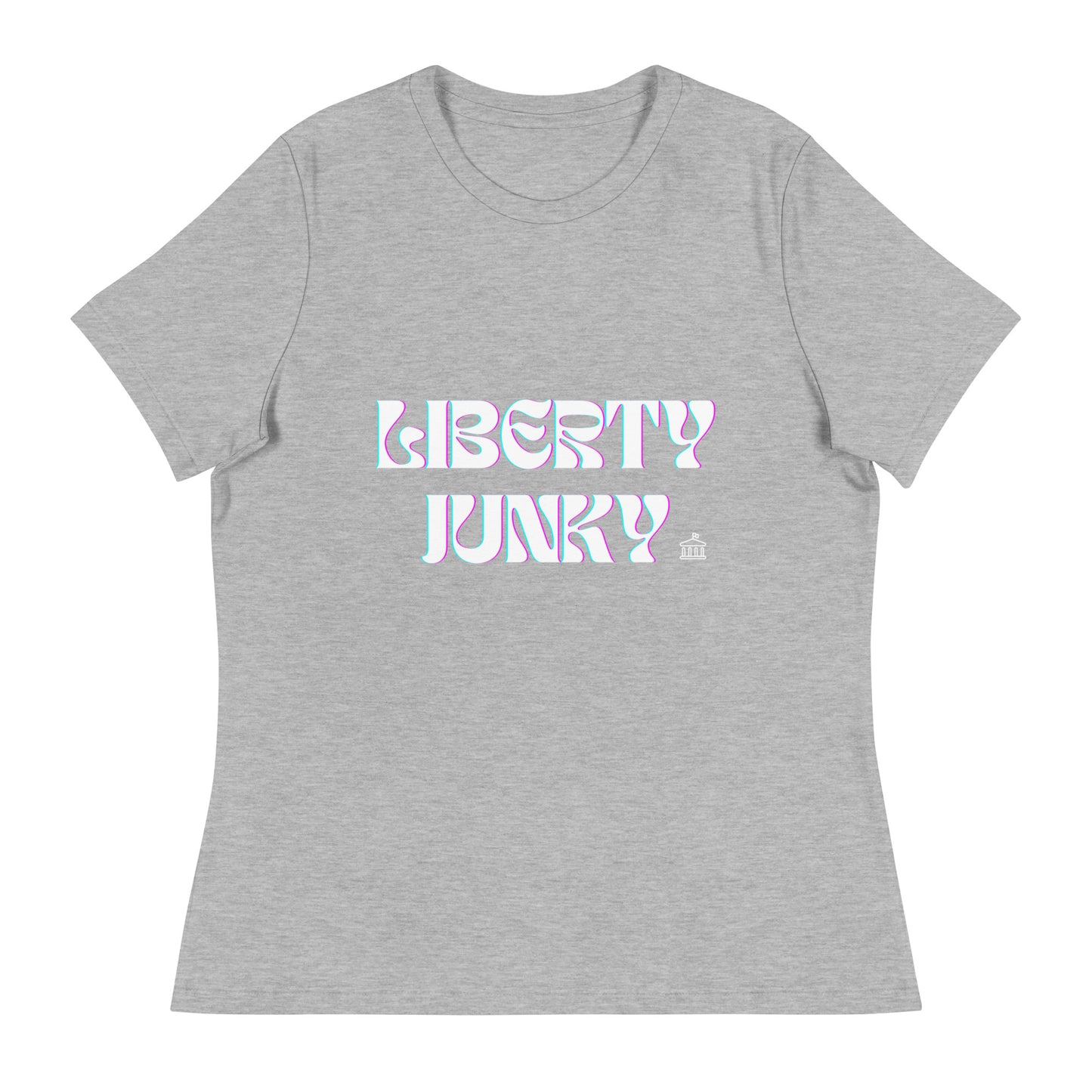 Liberty Junky - White Logo Women's Relaxed T-Shirt