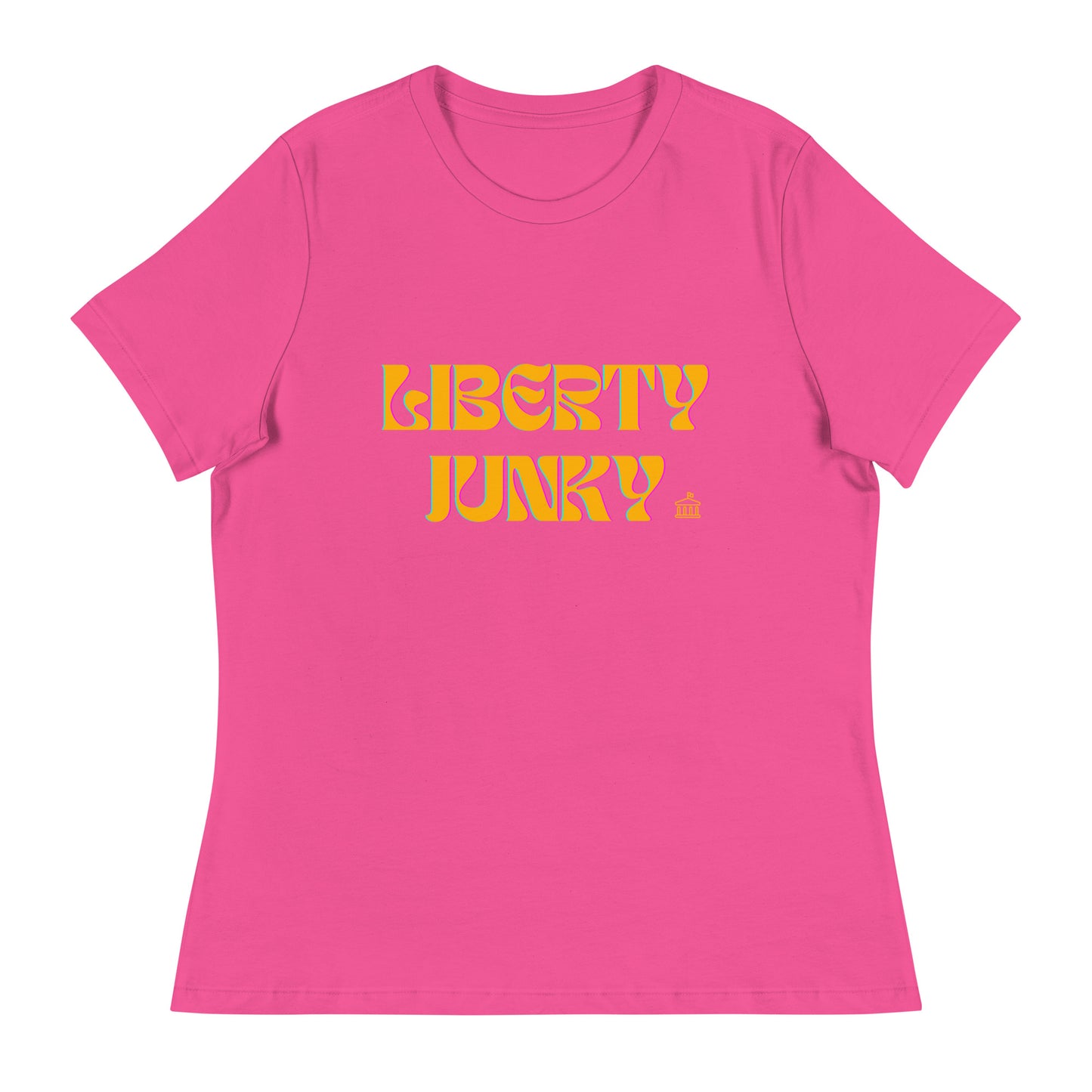 Liberty Junky - Yellow Logo Women's Relaxed T-Shirt