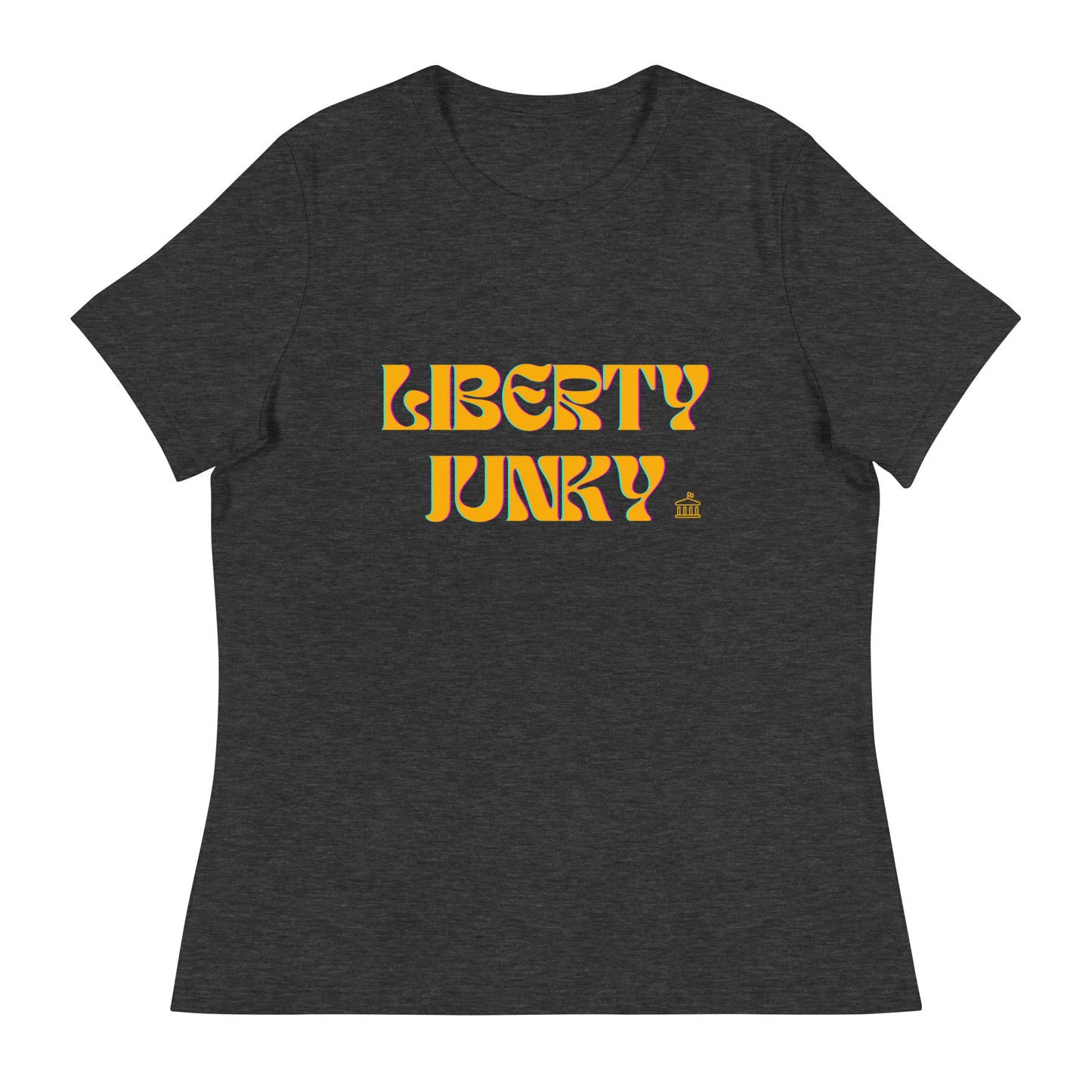 Liberty Junky - Yellow Logo Women's Relaxed T-Shirt