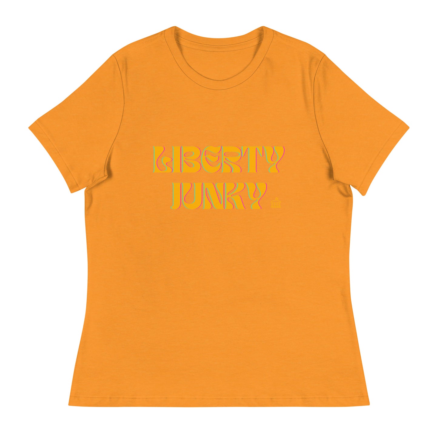 Liberty Junky - Yellow Logo Women's Relaxed T-Shirt