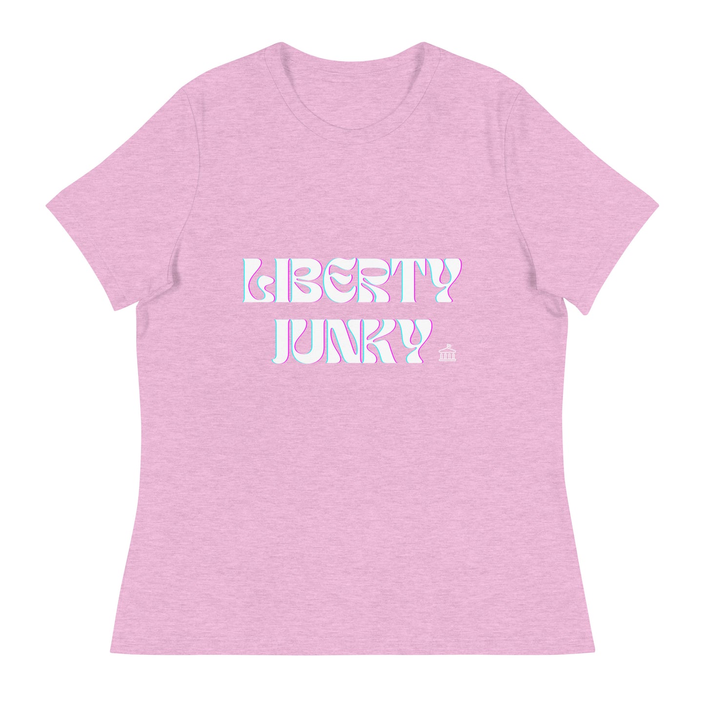 Liberty Junky - White Logo Women's Relaxed T-Shirt