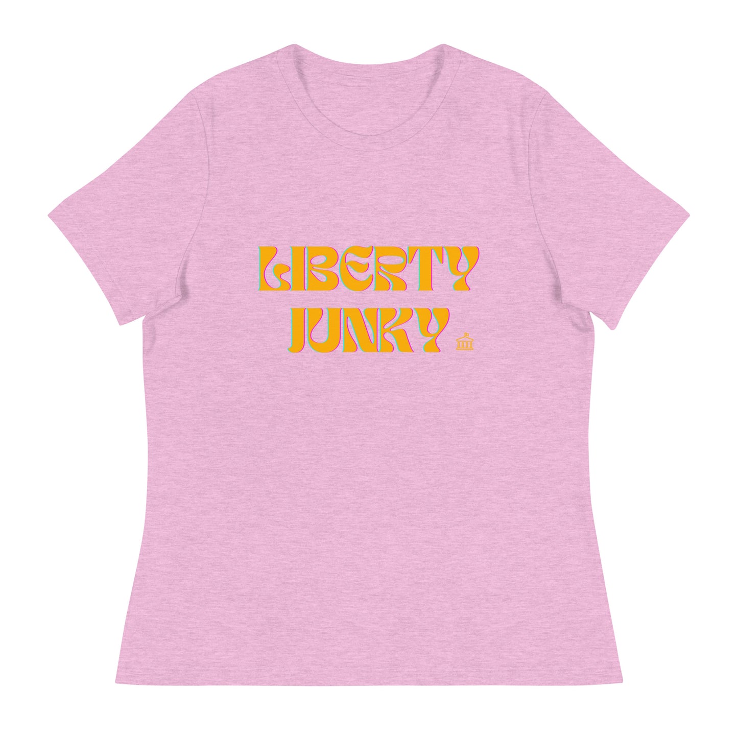 Liberty Junky - Yellow Logo Women's Relaxed T-Shirt