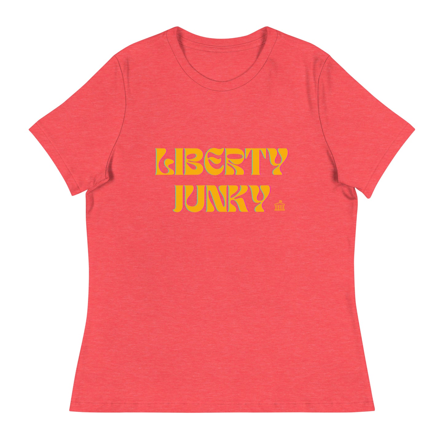 Liberty Junky - Yellow Logo Women's Relaxed T-Shirt