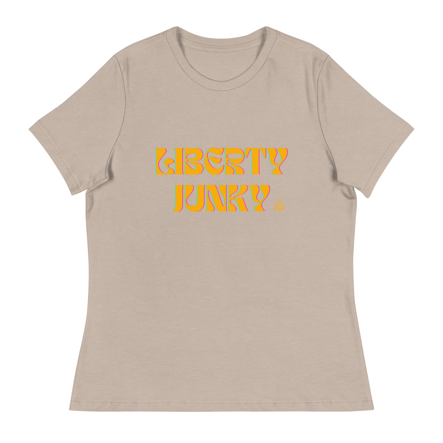 Liberty Junky - Yellow Logo Women's Relaxed T-Shirt