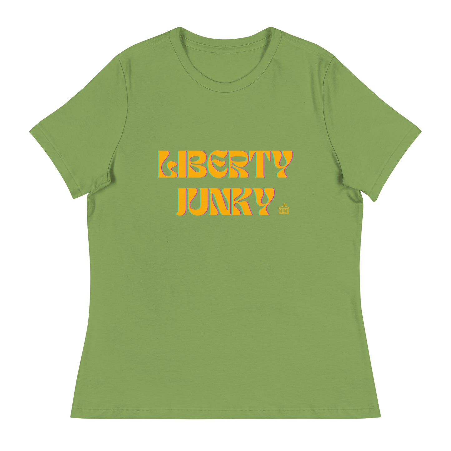 Liberty Junky - Yellow Logo Women's Relaxed T-Shirt