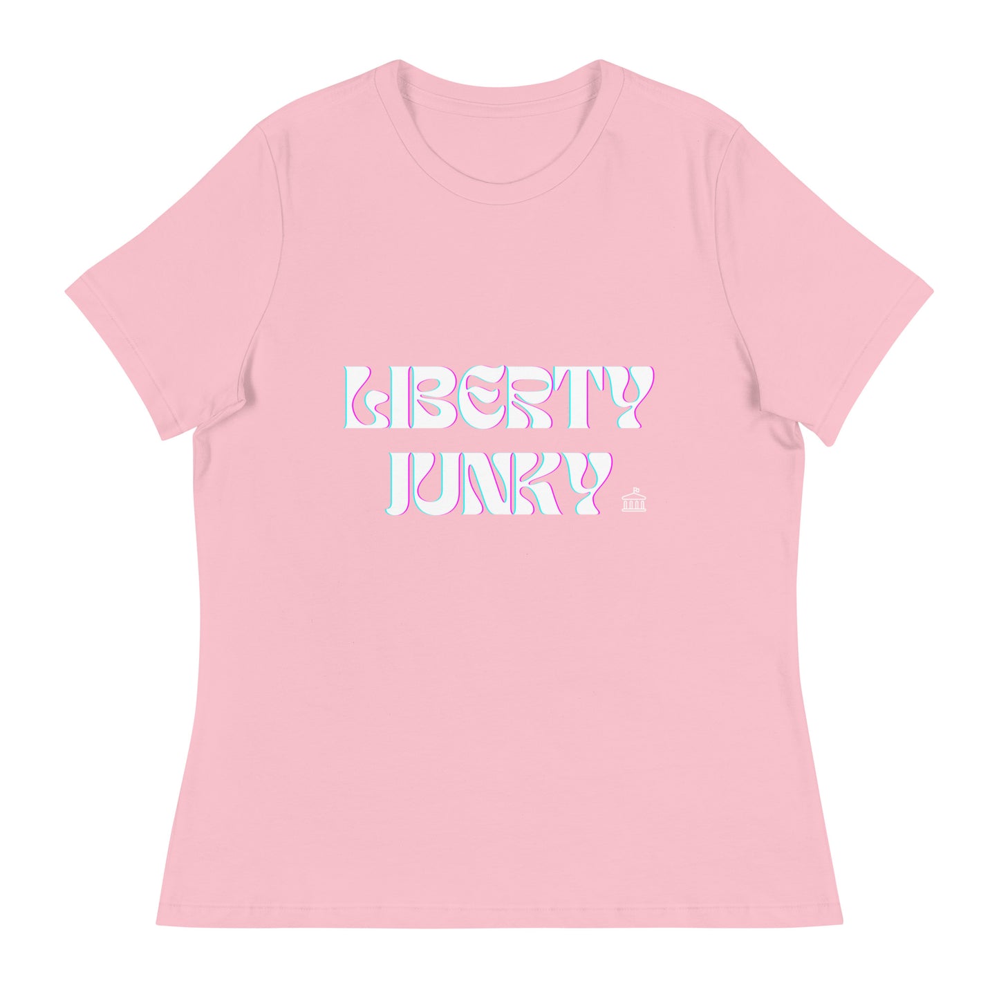 Liberty Junky - White Logo Women's Relaxed T-Shirt