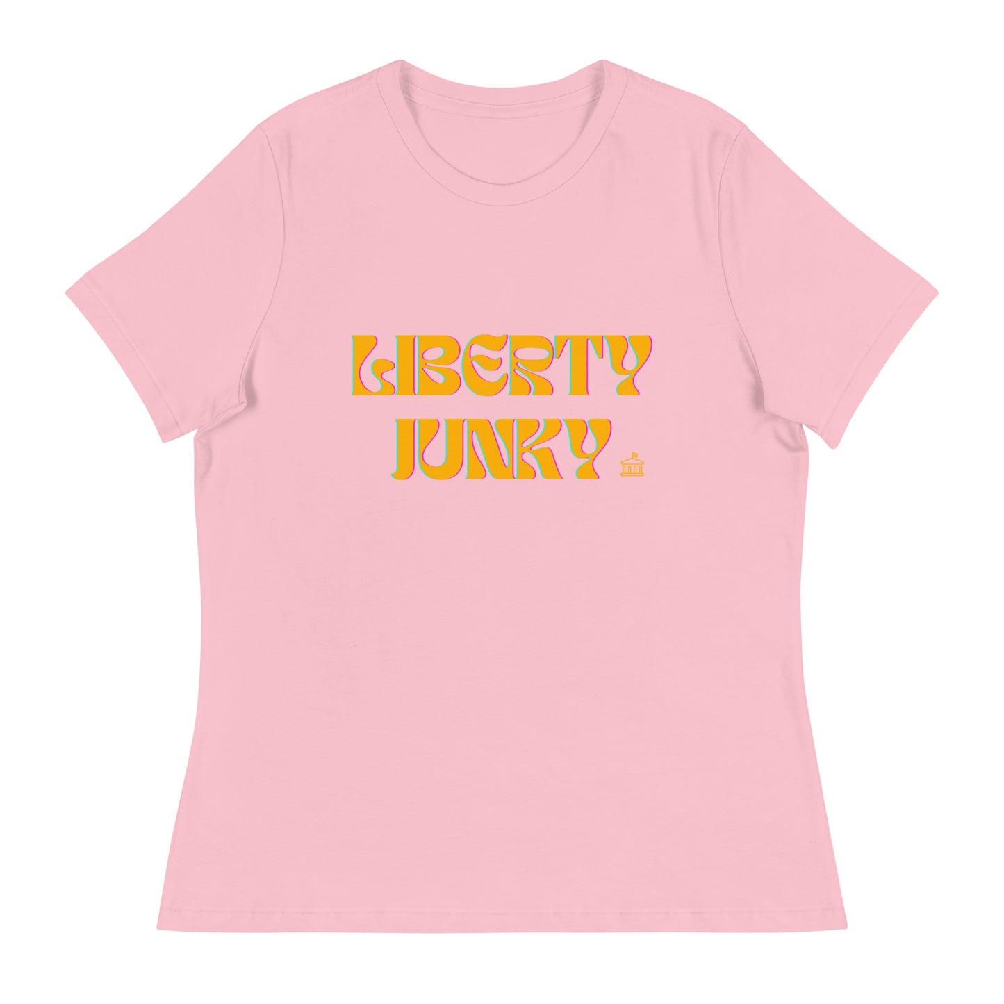 Liberty Junky - Yellow Logo Women's Relaxed T-Shirt